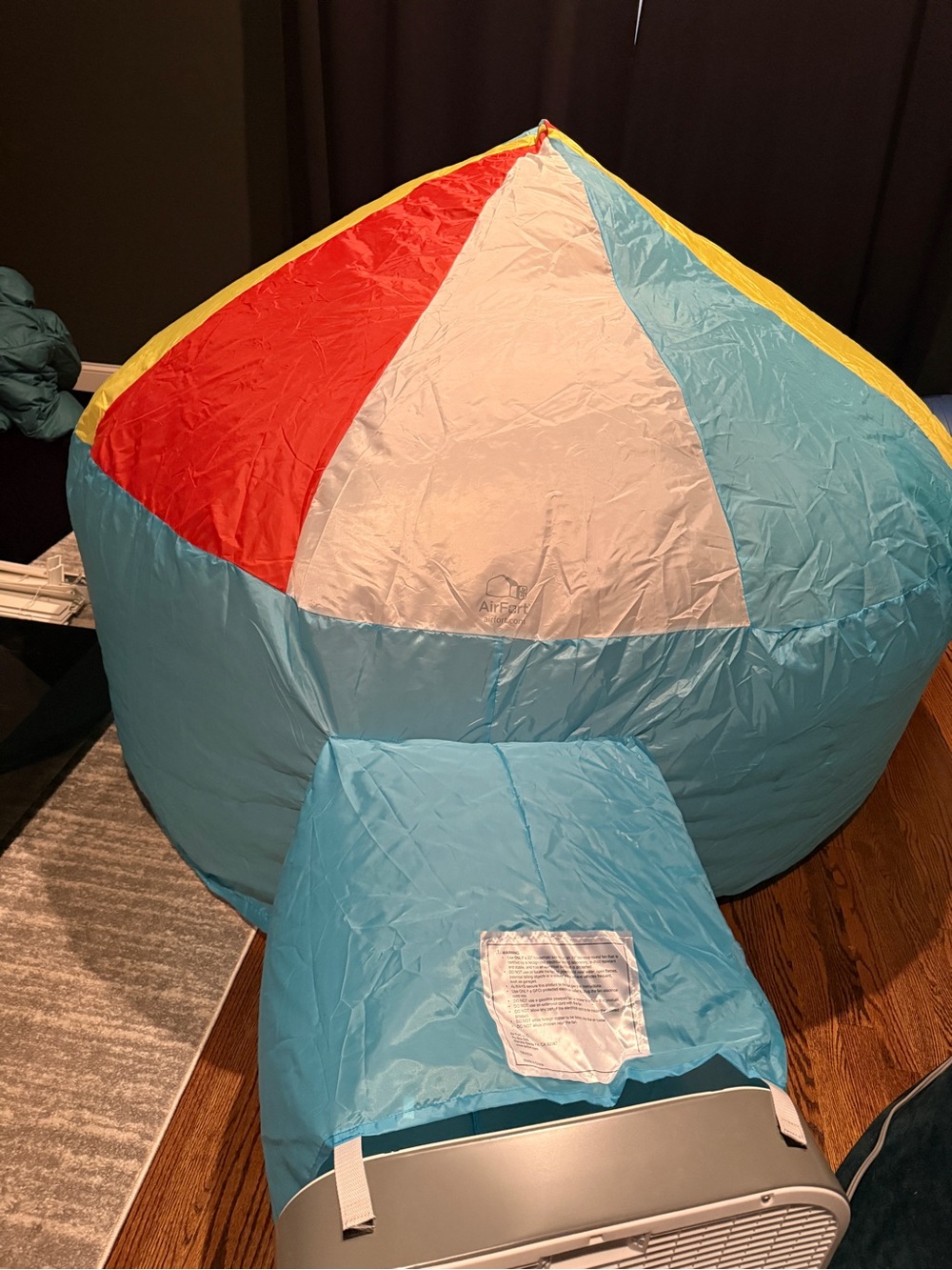 Kids Blue and Red Inflatable Playroom Tent
